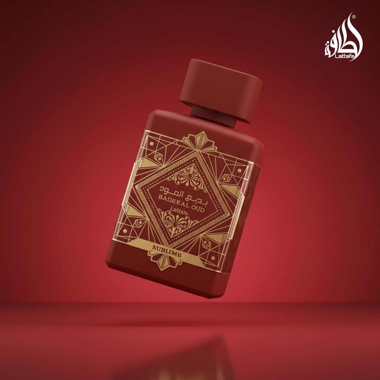Lattafa Badee Al Oud Sublime middle notes close-up with plum and jasmine
