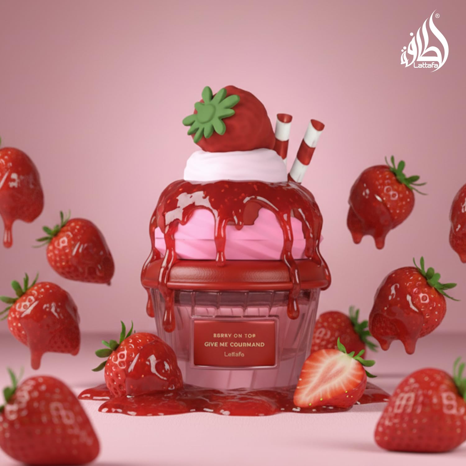 Lattafa Berry On Top elegant packaging box design
