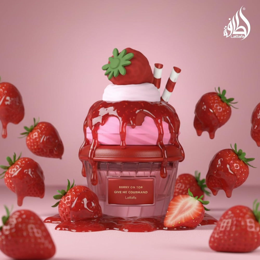 Lattafa Berry On Top elegant packaging box design