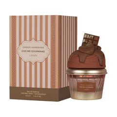 Lattafa Choco Overdose cap detail suggesting premium packaging and gifting appeal.