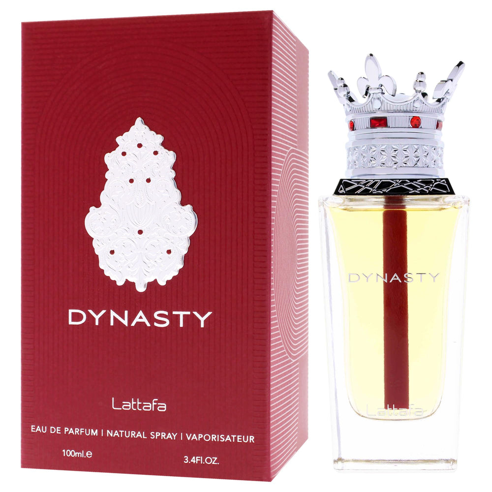 Lattafa Dynasty notes closeup revealing bergamot, ginger, and raspberry