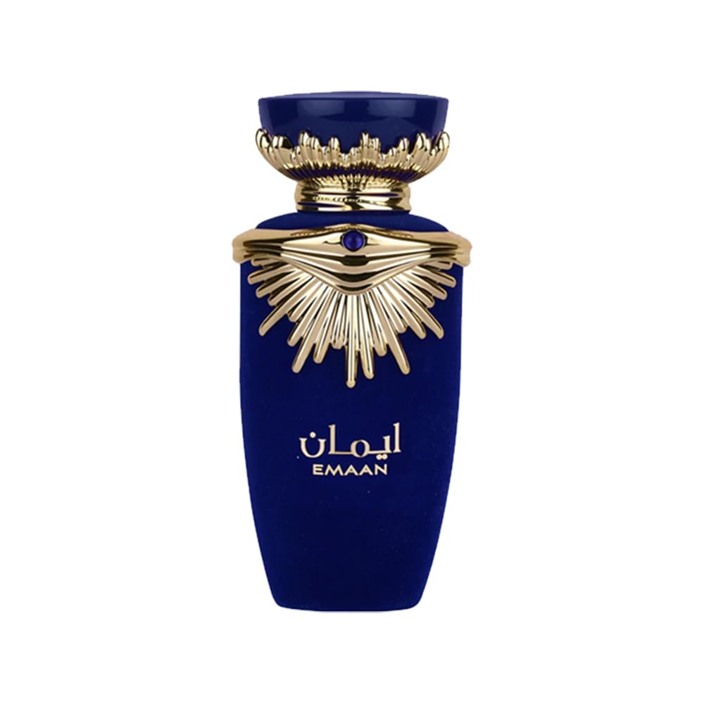 Lattafa Emaan bottle front view for daily unisex wear.