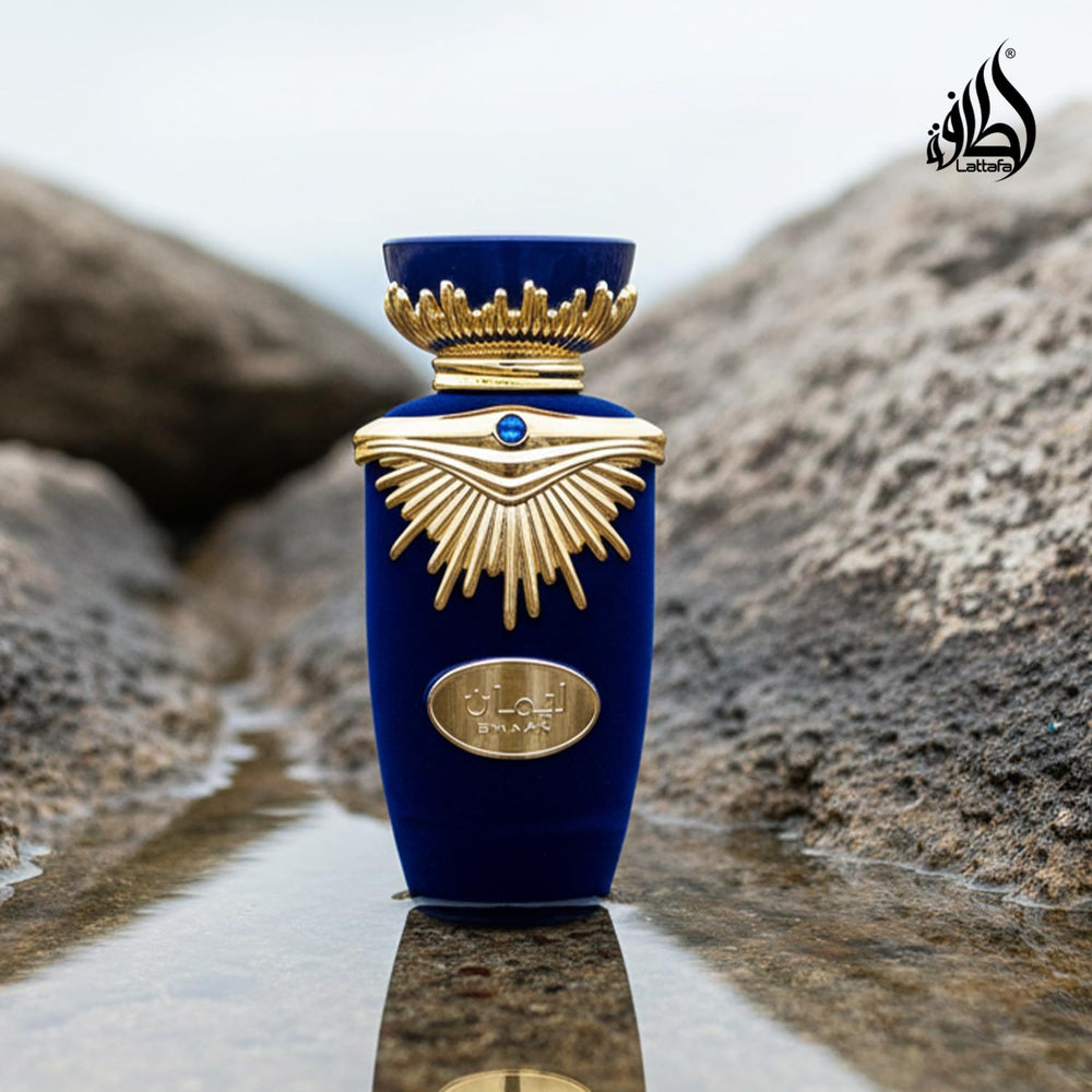 Lattafa Emaan spray dispenser for easy application.