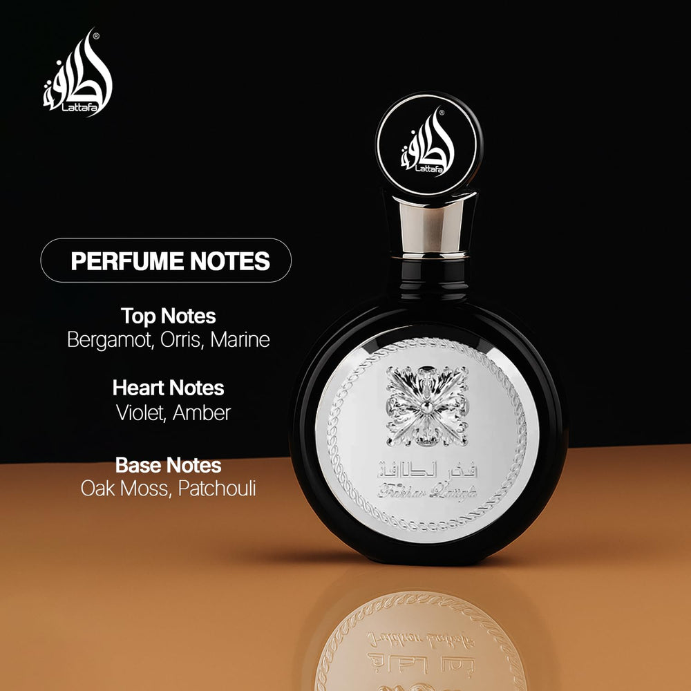 Lattafa Fakhar bottle with label conveys luxury and elegance