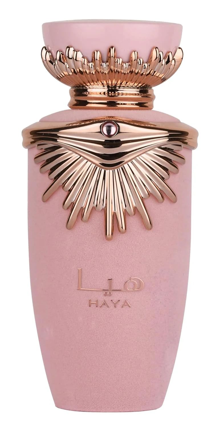 Lattafa Haya EDP bottle front view for everyday elegance.