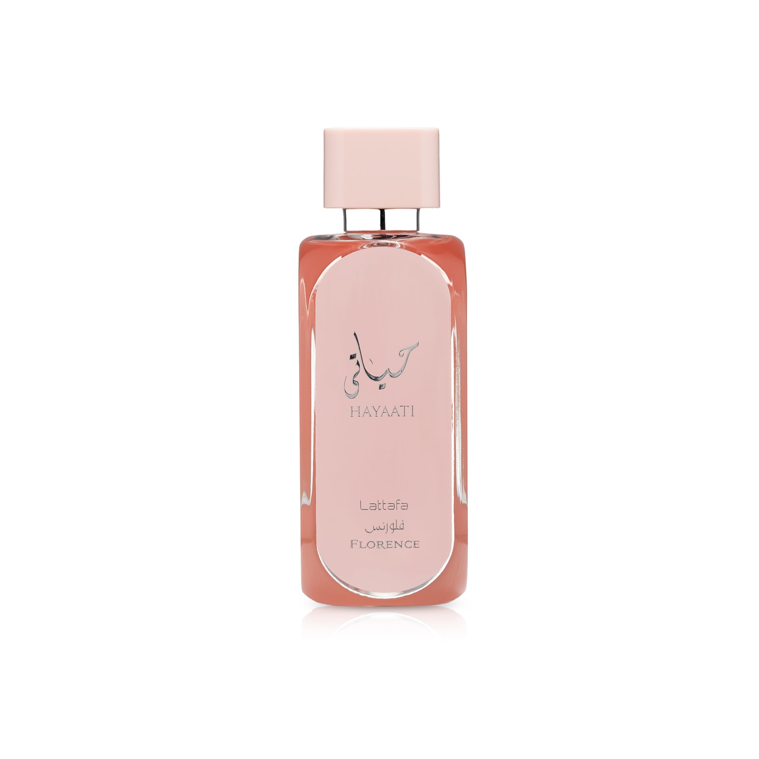 Lattafa Hayaati Florence bottle front view for everyday elegance.