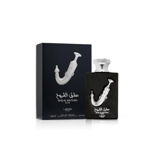 Lattafa Ishq Al Shuyukh Silver notes highlight: citrus to vanilla, versatile uses.
