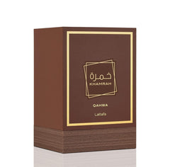 Lattafa Khamrah Qahwa spice-mix image shows cinnamon and ginger notes