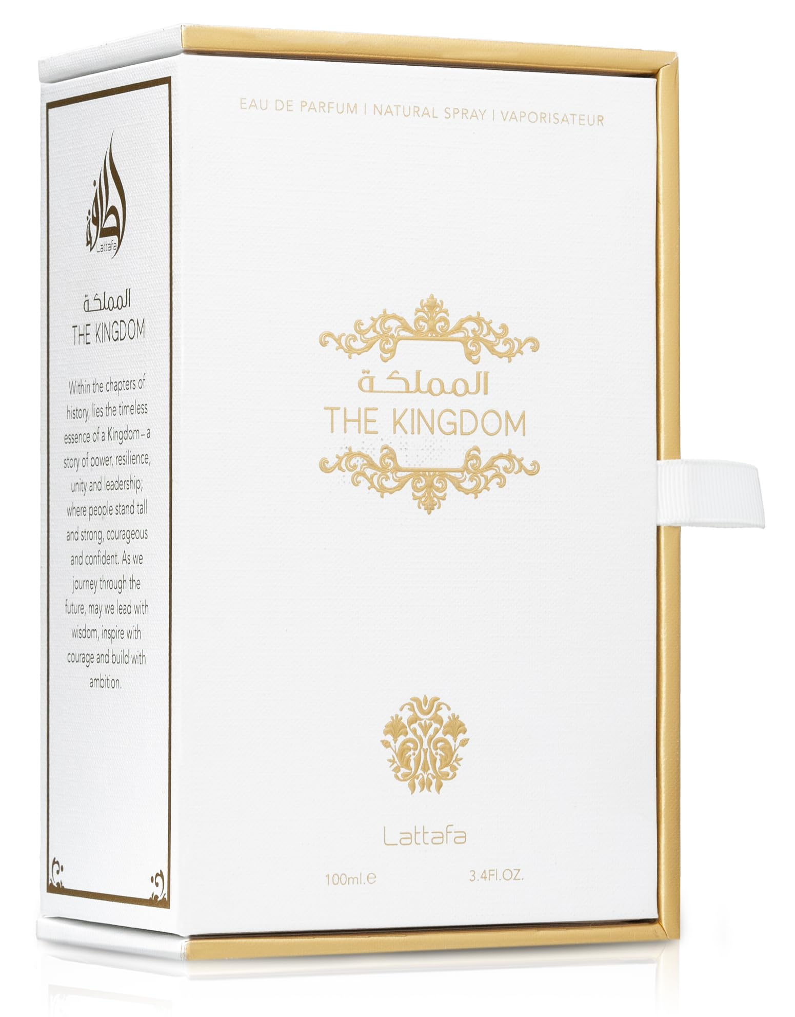 Lattafa The Kingdom spray action demonstrates easy application and lasting feel