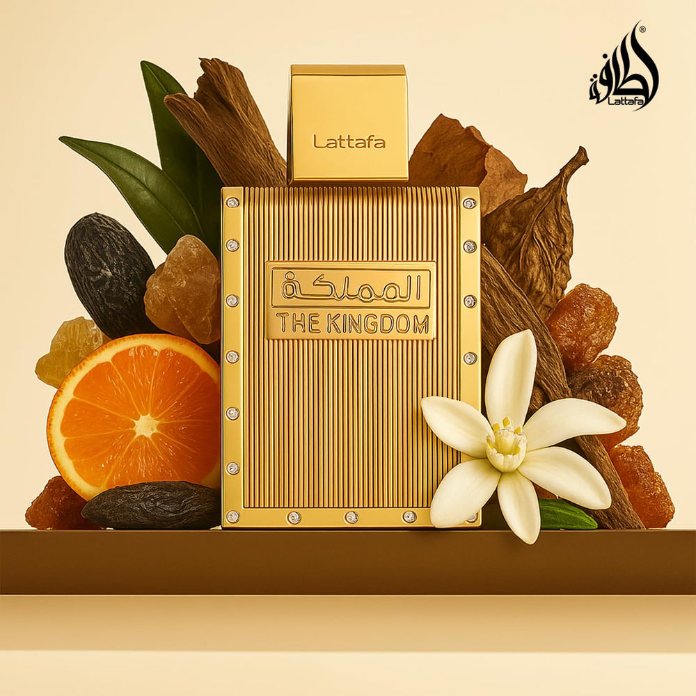 Lattafa The Kingdom top notes blend creates a crisp opening