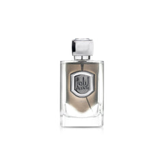 Lattafa Liam Grey EDP bottle front shows unisex fragrance for day or night wear