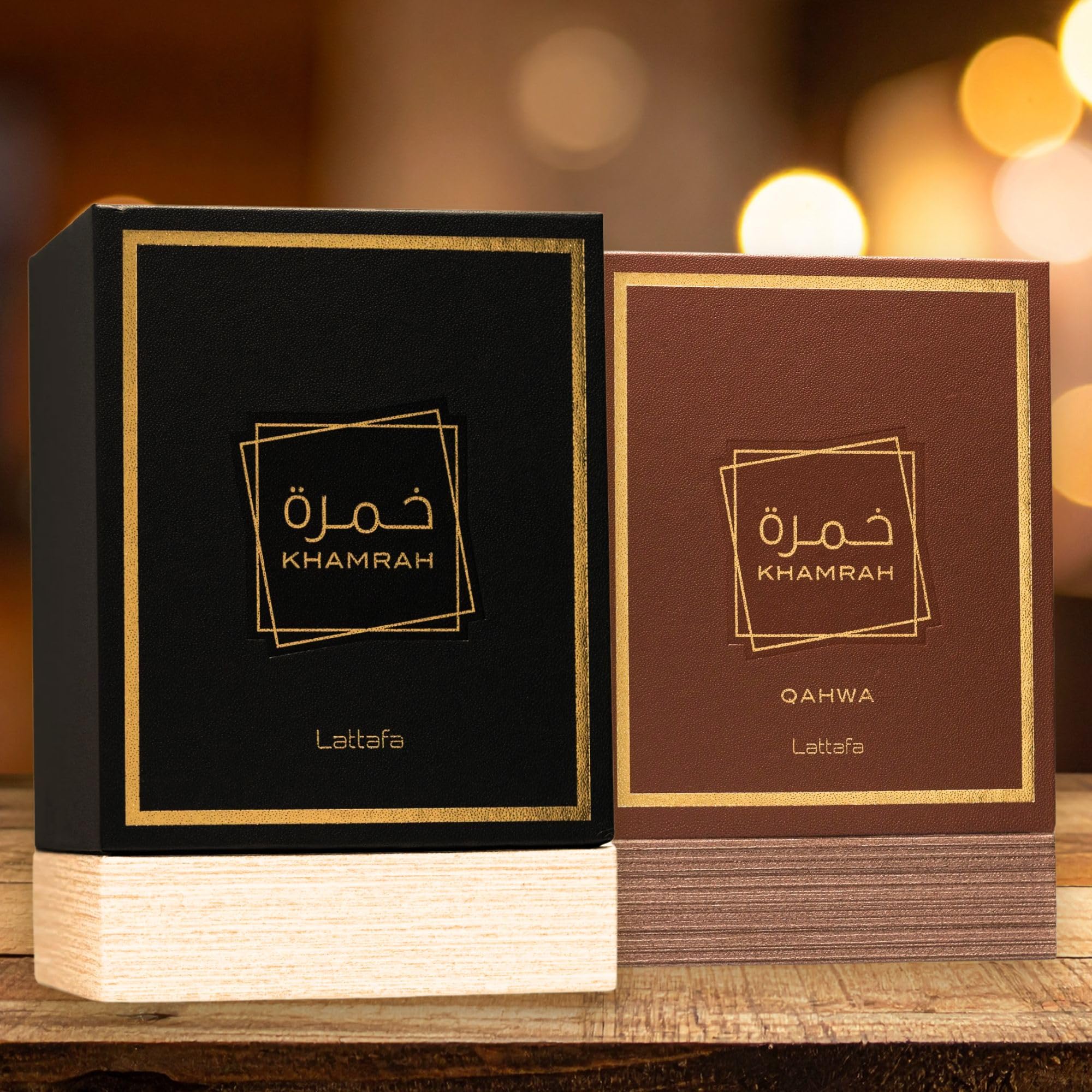 Lattafa luxury gift packaging showcases elegant presentation.