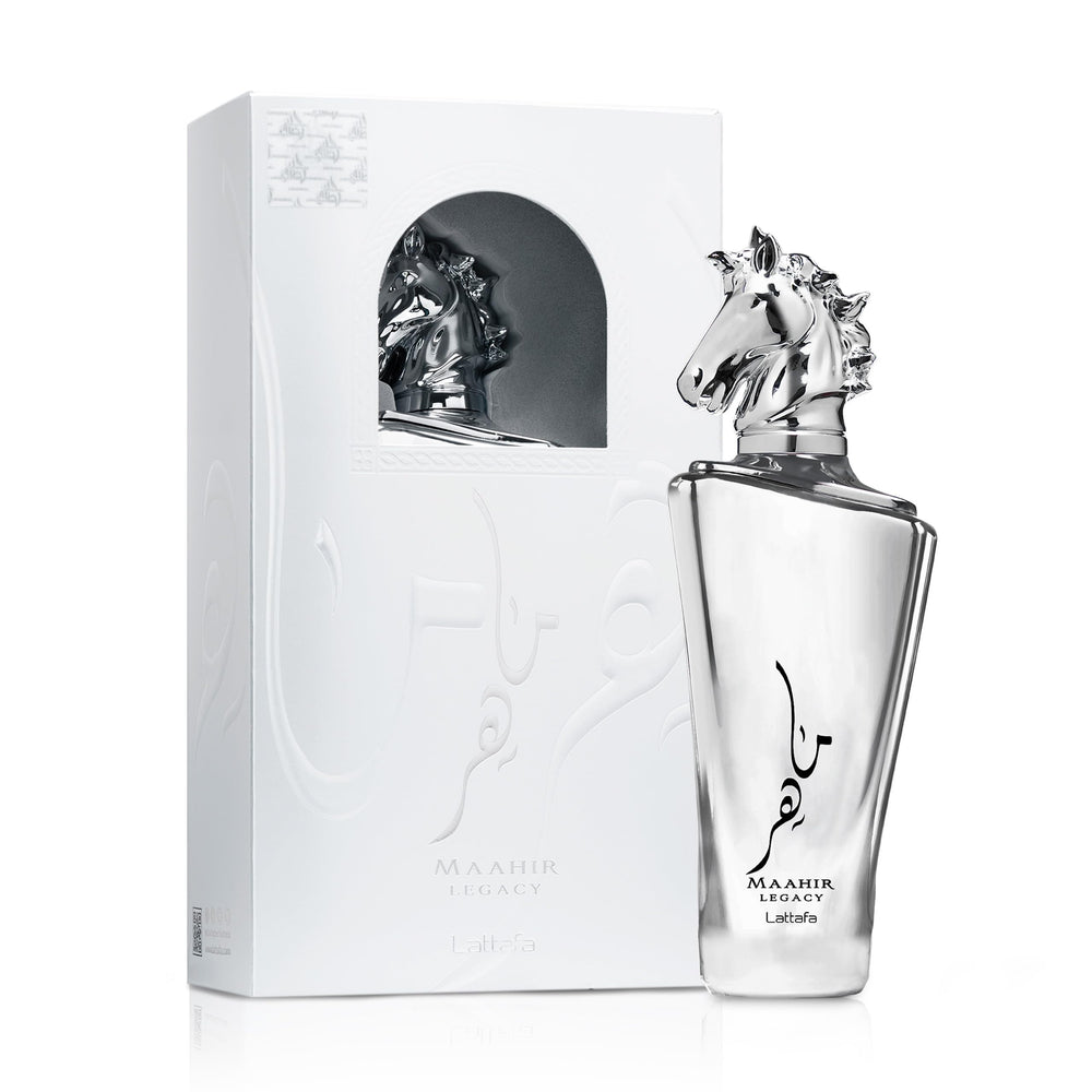 Lattafa Maahir Legacy top notes hint of lime and mint.