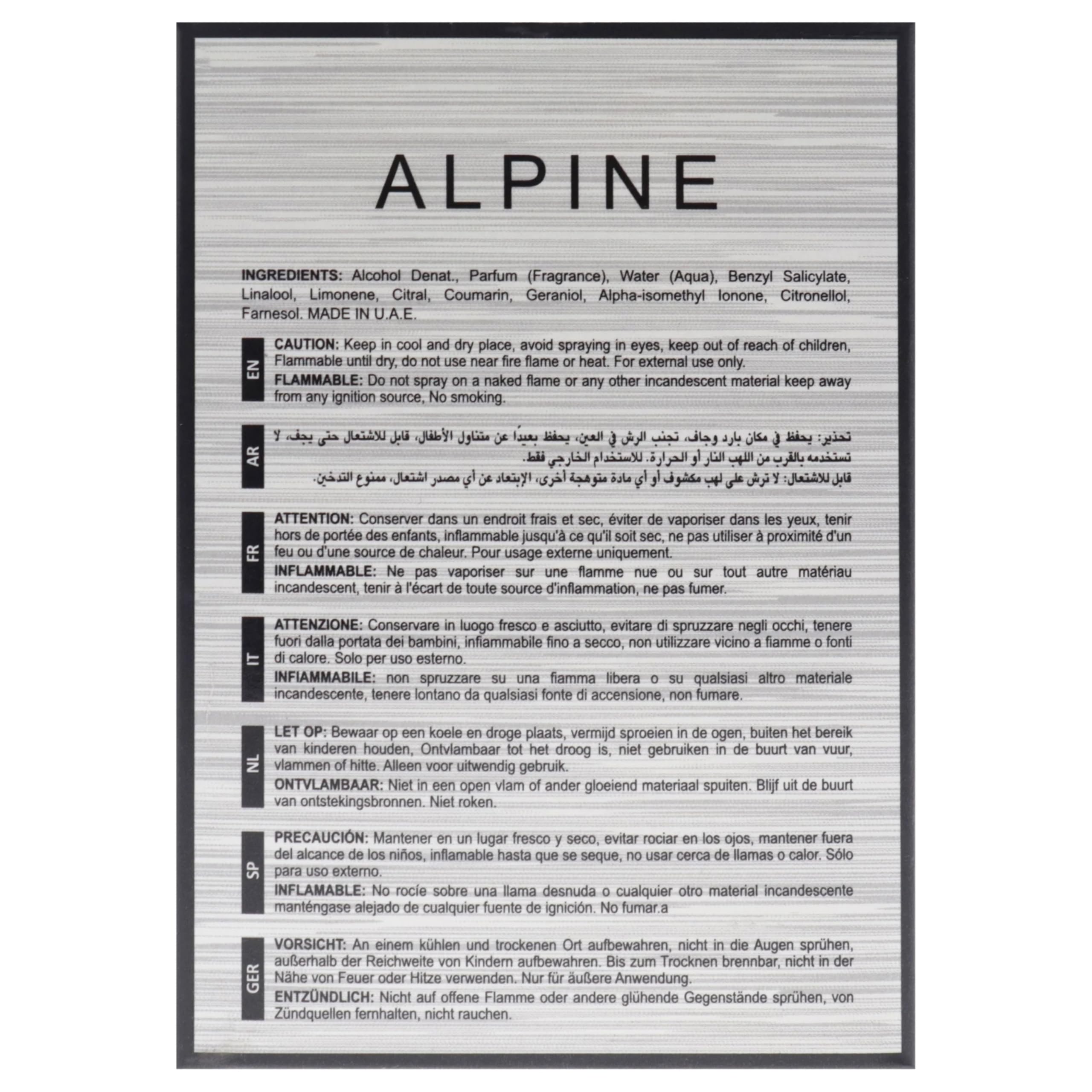 Lattafa Alpine Homme Sport on skin, hinting at versatility for day and night use.