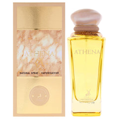 Lattafa Maison Alhambra Athena bottle on display for versatile wear.