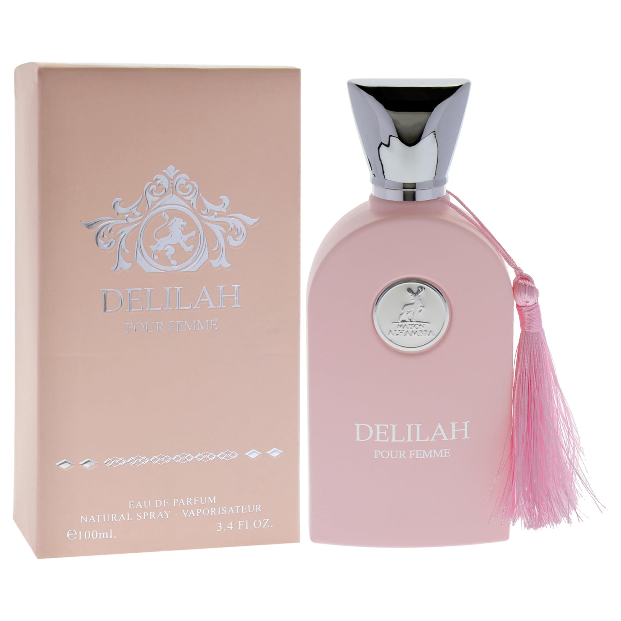 Lattafa Maison Alhambra Delilah packaging box pictured as a thoughtful gift