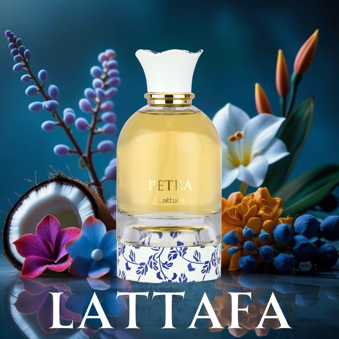 Detail of Petra EDP label on bottle