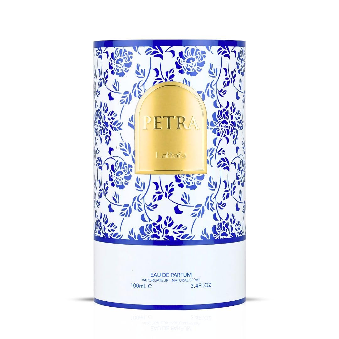 Petra EDP box packaging with elegant Lattafa branding