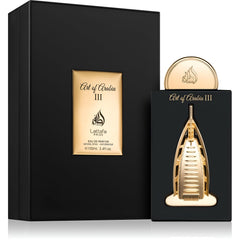Lattafa Pride Art Of Arabia III packaging box, elegant presentation with long-lasting aroma