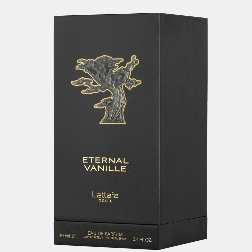 Lattafa Pride Eternal Vanille gift box presentation ready for special occasions.