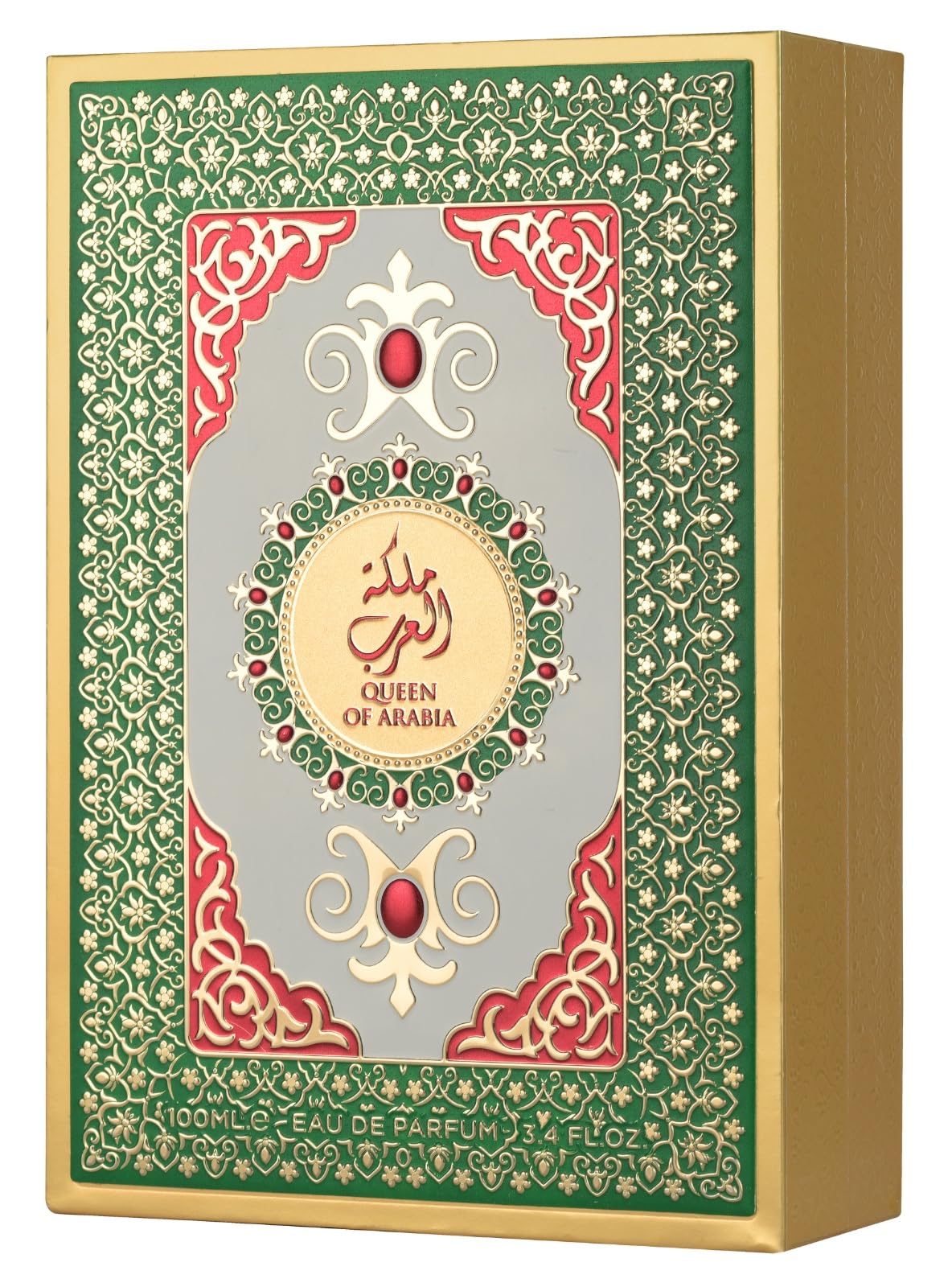 Lattafa Pride Queen of Arabia ornate gold packaging signals luxury and makes a refined gift.