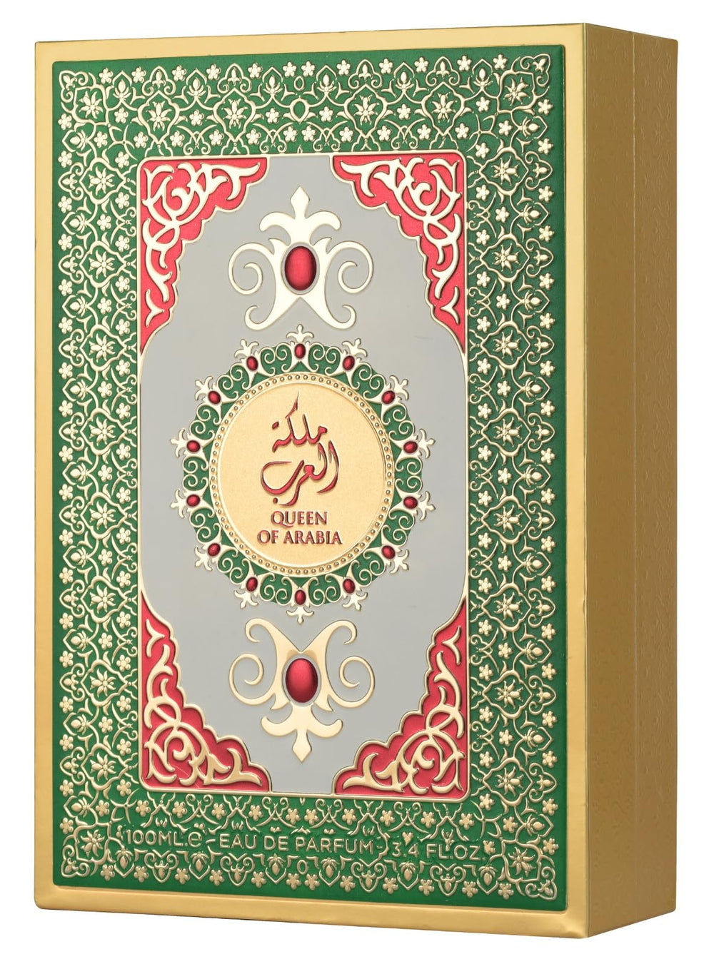 Lattafa Pride Queen of Arabia ornate gold packaging signals luxury and makes a refined gift.