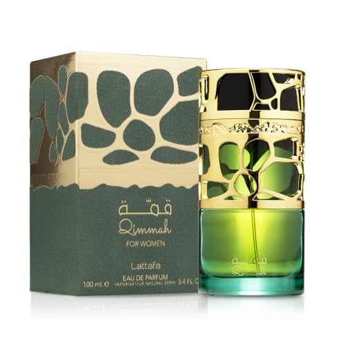 Lattafa Qimmah women spray, smooth application for long-lasting scent.
