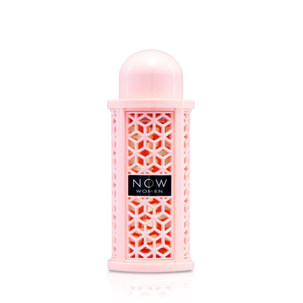 Lattafa Rave Now bottle front view, elegant daytime fragrance presence