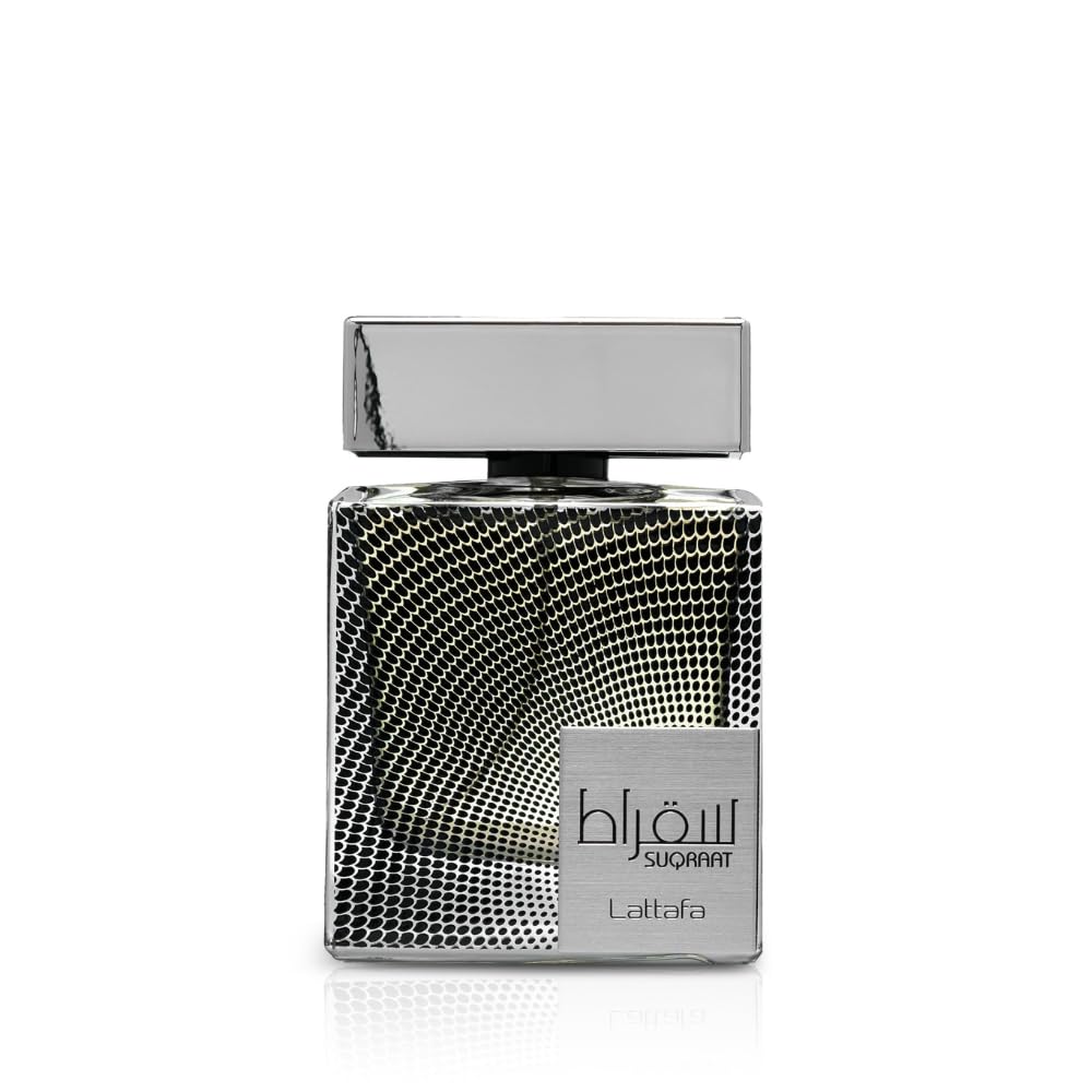 Lattafa Suqraat bottle front shows a bold, modern fragrance for daily confidence.