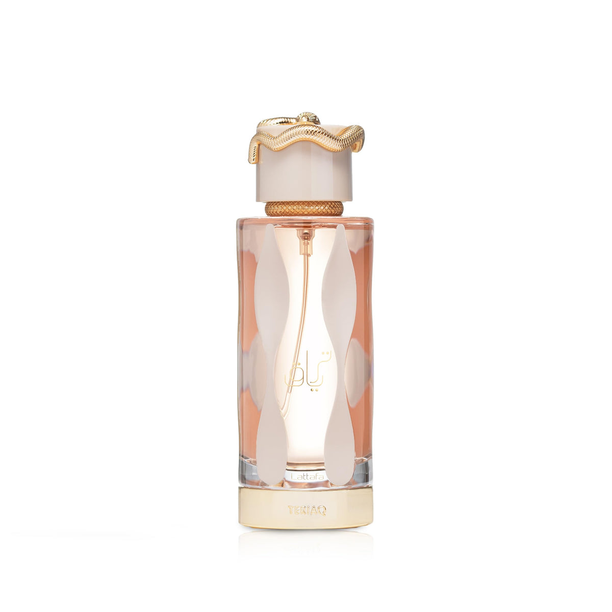 Lattafa Teriaq bottle front view for everyday elegance.