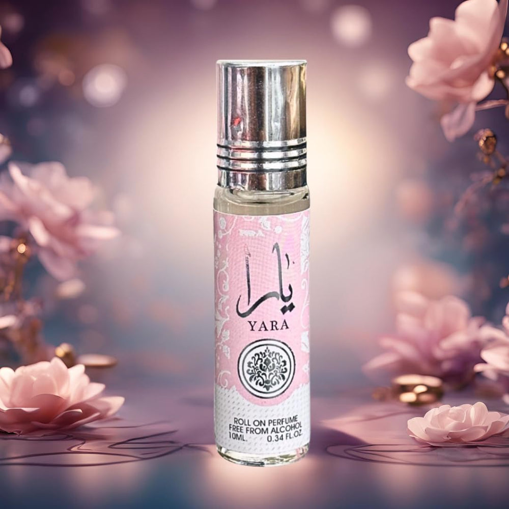 Alcohol-free Lattafa Yara formula suitable for sensitive skin and travel.