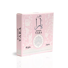 Lattafa YARA Bukhoor floral heart adds delicate elegance for daily rituals.