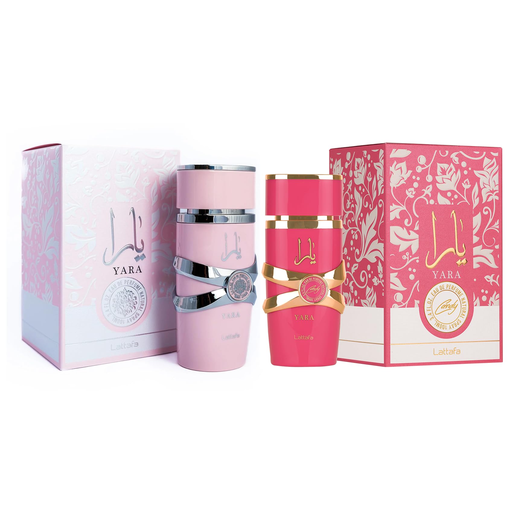 Lattafa Yara Candy EDP bottle, playful floral gourmand for all occasions.