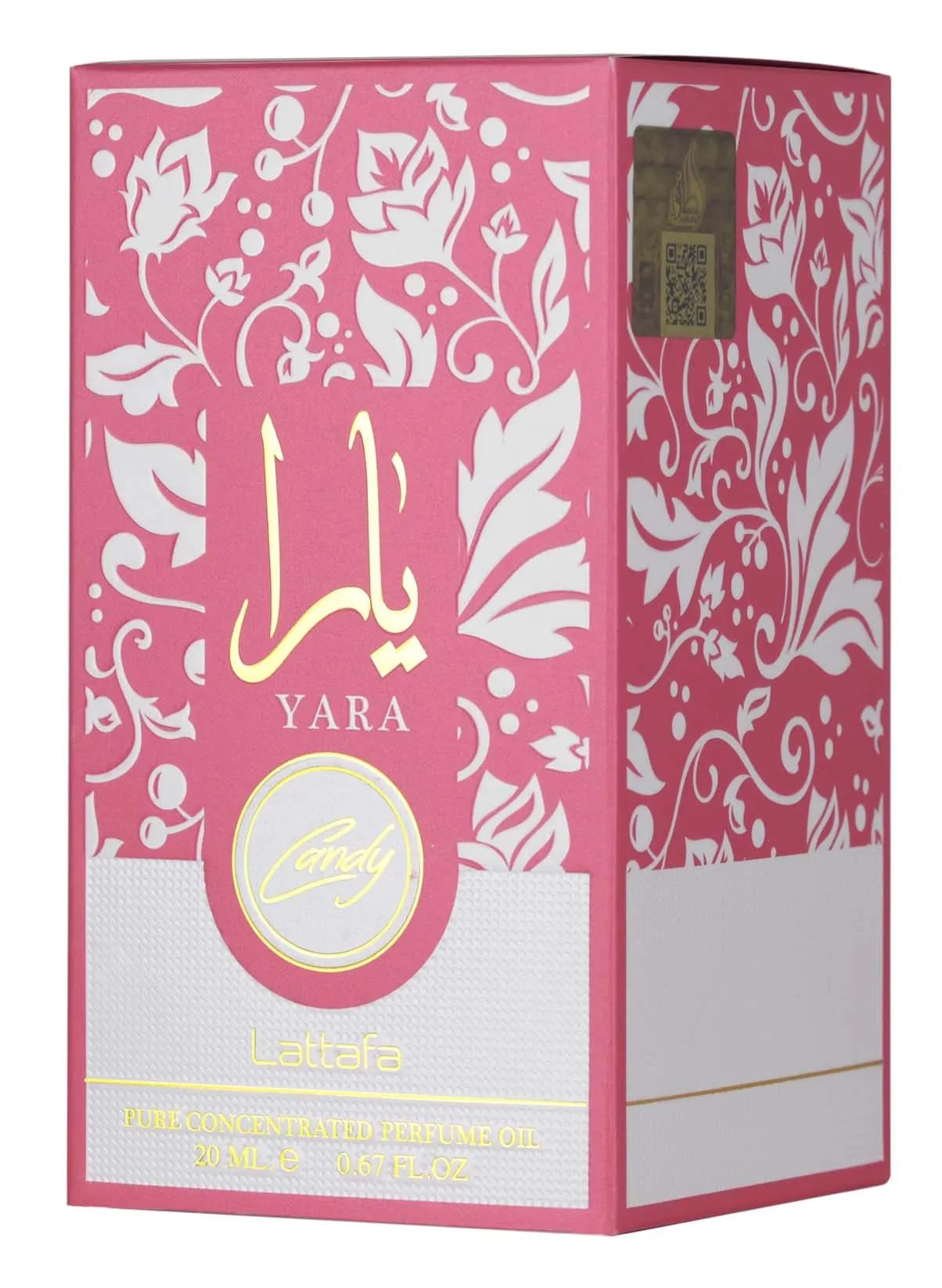 Lattafa Yara Candy fragrance on skin highlighting fruity floral musk notes.