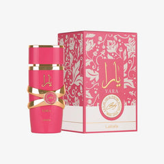 Lattafa Yara Candy middle notes featuring gardenia and strawberry fizz candy