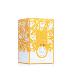 Lattafa Yara Tous base notes cashmeran vanilla musk provide lasting warmth.