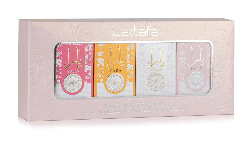 Lattafa Yara Tous bottle: tropical floral blend for vacation vibes.