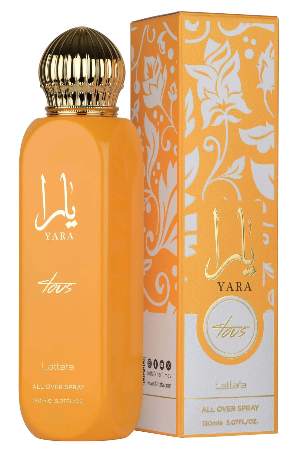 Lattafa Yara Tous heliotrope jasmine orange flower heart for floral allure