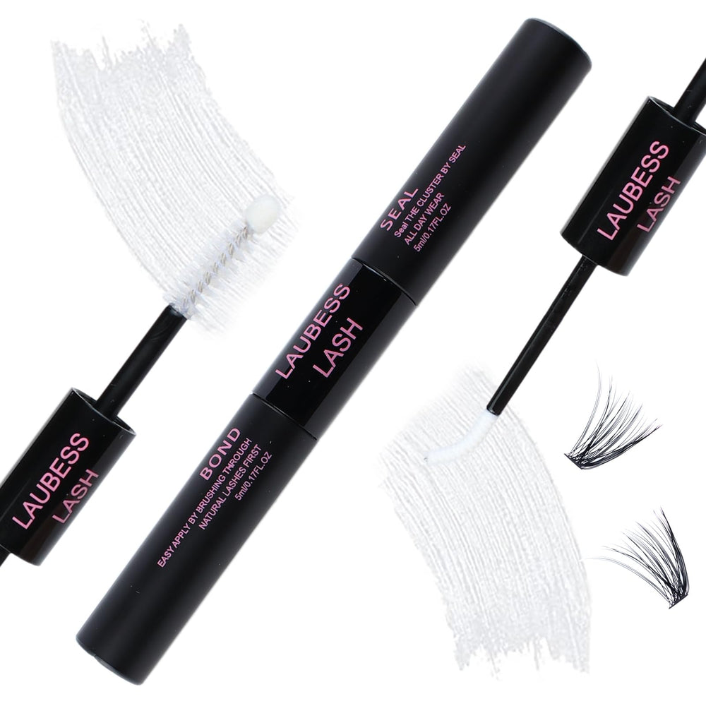 LAUBESS LASH bond and seal dual-head tube for at-home lash extensions