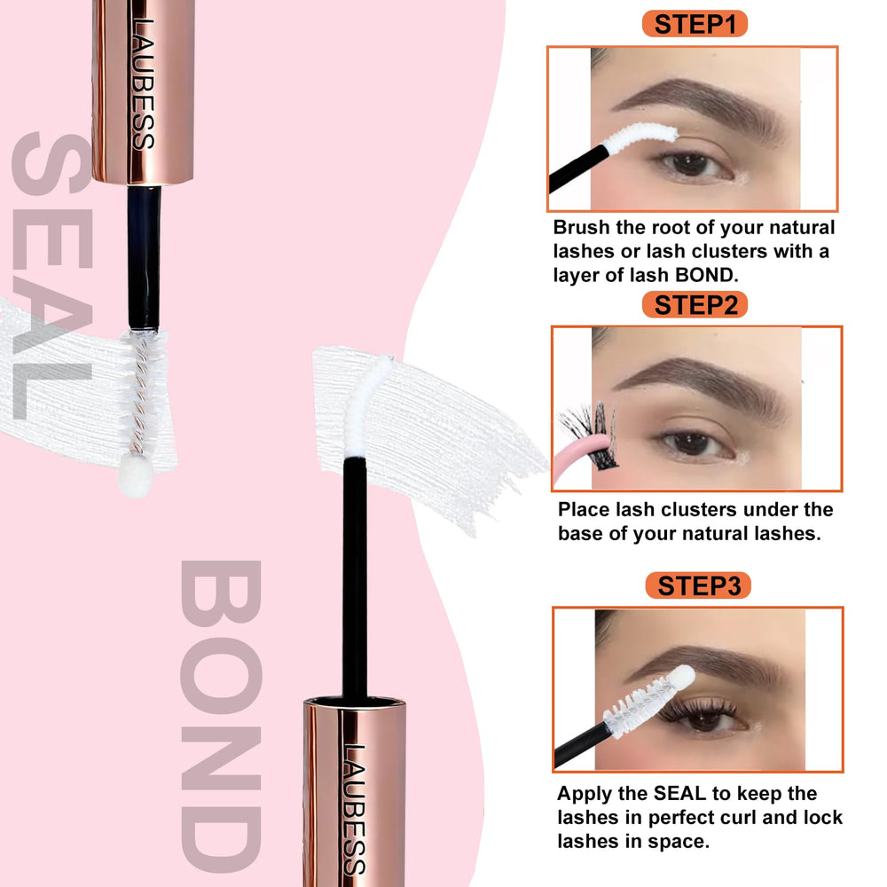 LAUBESS lash cluster application demo for easy at home extensions.