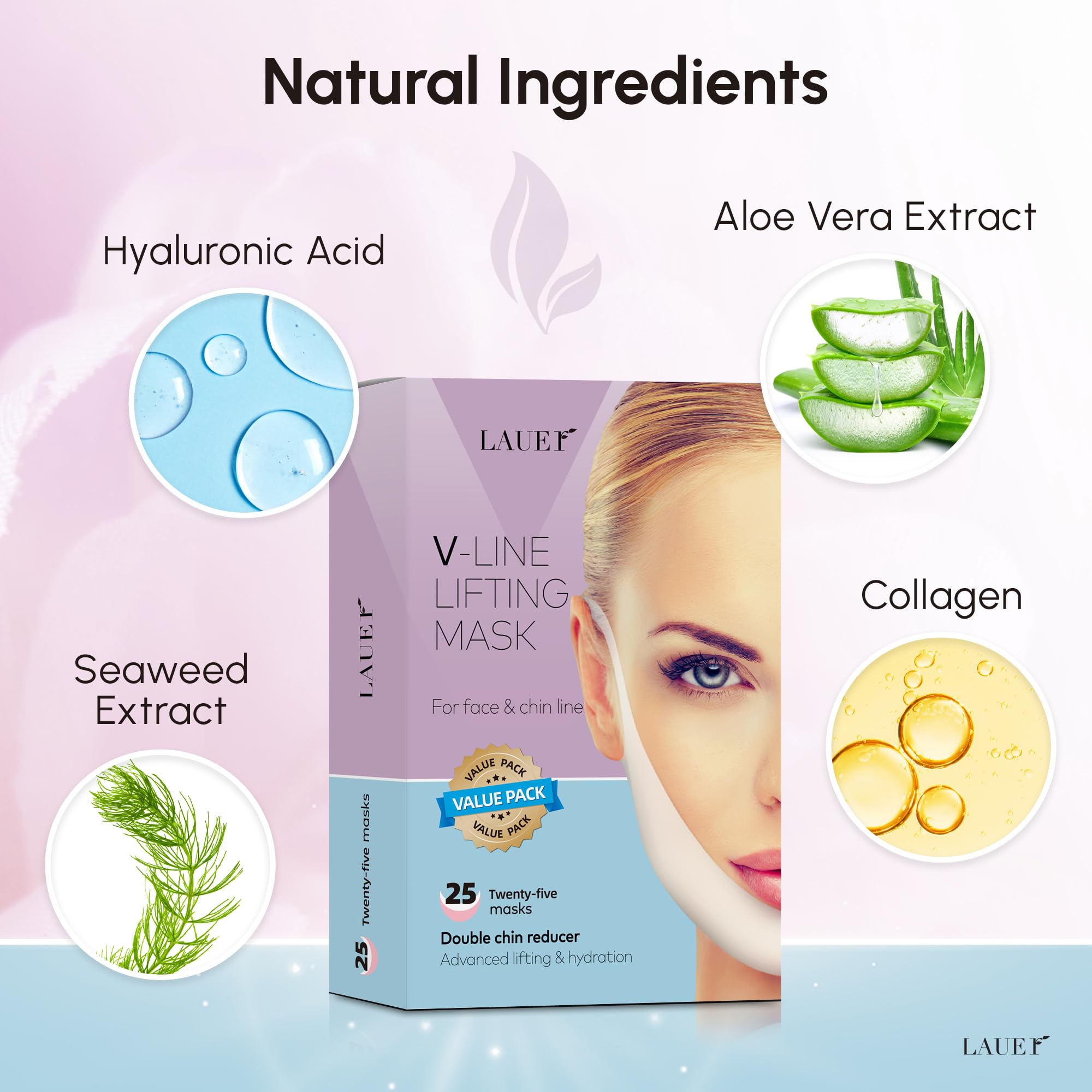 Lauer Cosmetic double chin reduction close-up with hydrating formula