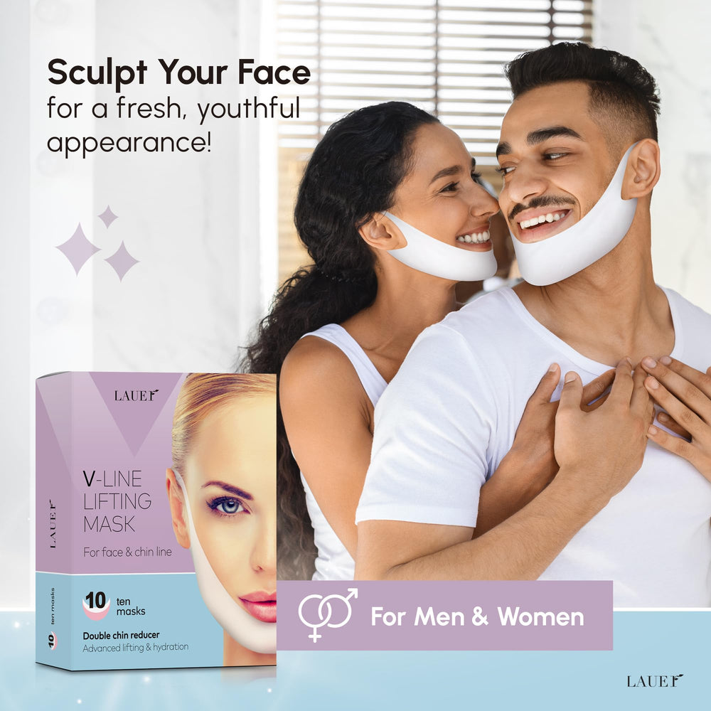 LAUER COSMETIC face patch tension fit aligns with jawline for targeted tightening