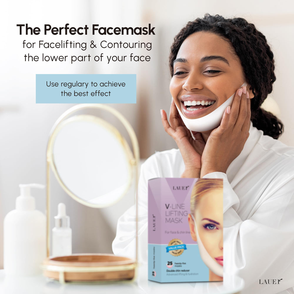 Lauer Cosmetic finished look highlighting a refined jawline