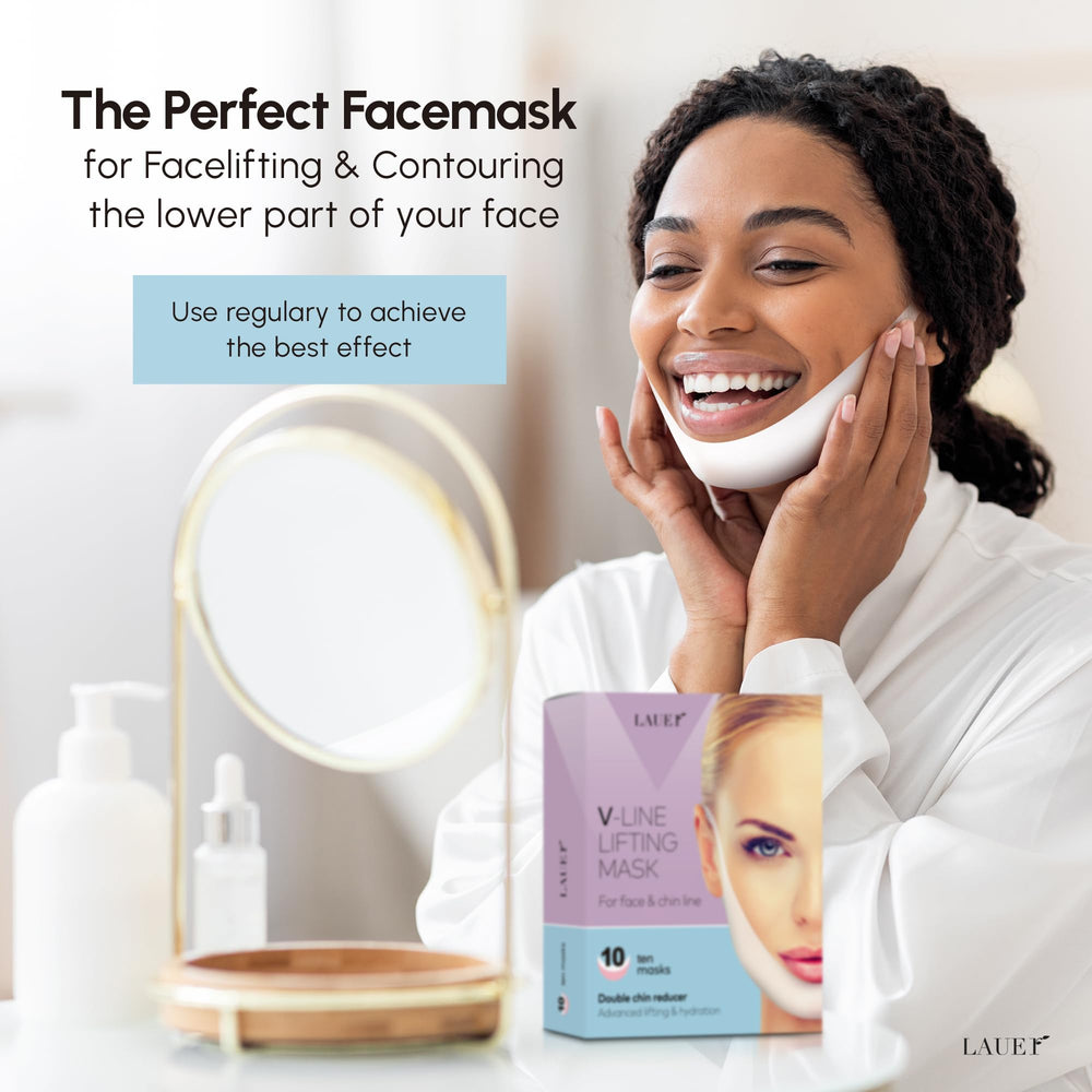 LAUER COSMETIC mask application step demonstrating easy daily routine