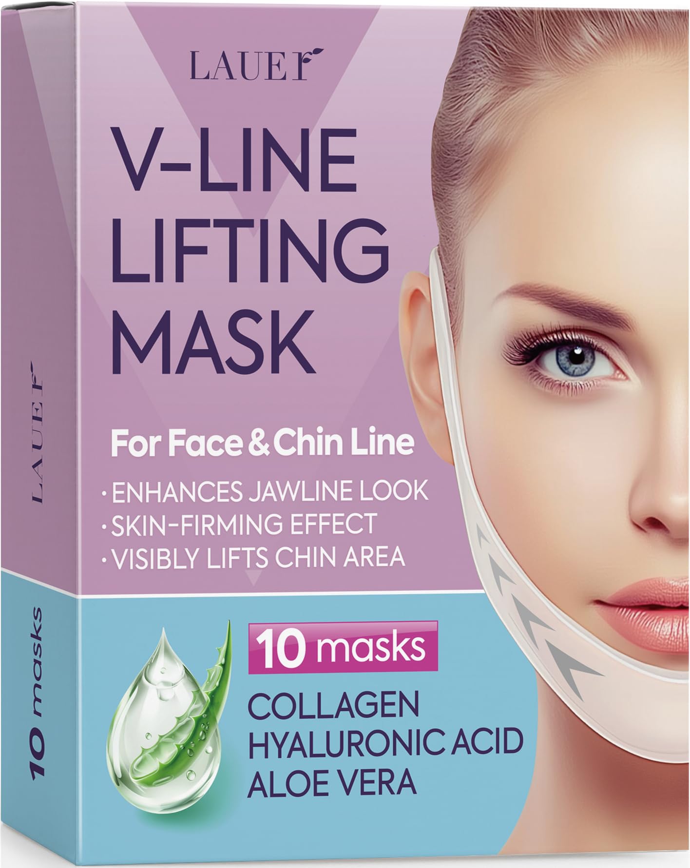 LAUER COSMETIC V Line Mask bottle pour for quick spa-like application