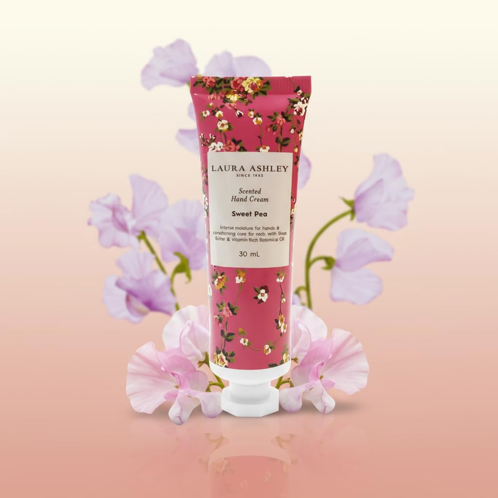 Crema de manos Madreselva Laura Ashley, fragancia floral luminosa