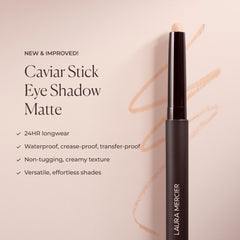 Closeup of Laura Mercier Caviar Stick Matte Caramel with a velvety matte finish.