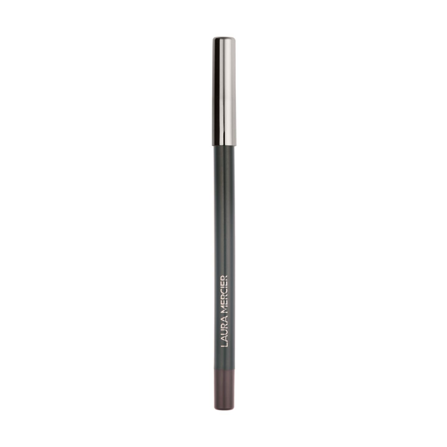 Laura Mercier Caviar Tightline Eyeliner espresso brown smudge-proof finish on lash line.