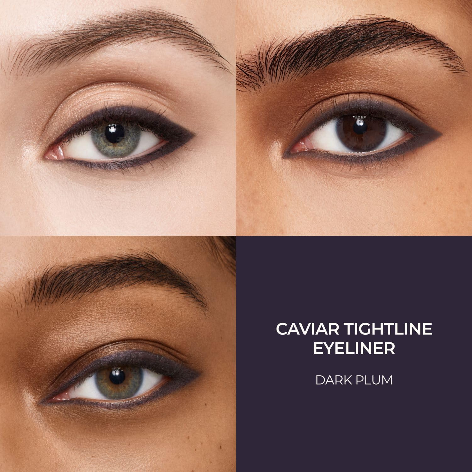 Laura Mercier Caviar Tightline lash line application demonstrates smooth gel glide