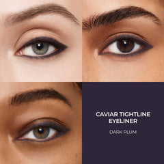Laura Mercier Caviar Tightline lash line application demonstrates smooth gel glide